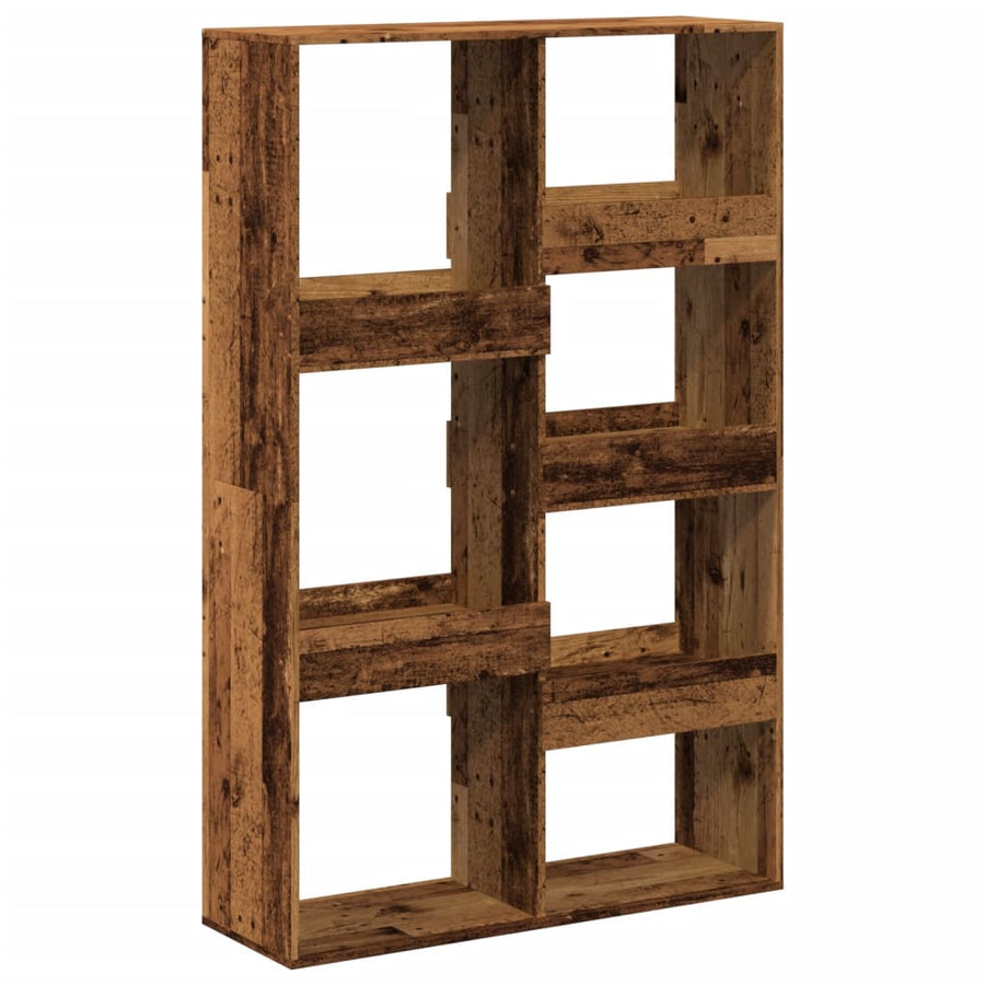 Kamerscherm 100x33x155,5 cm bewerkt hout oud houtkleurig