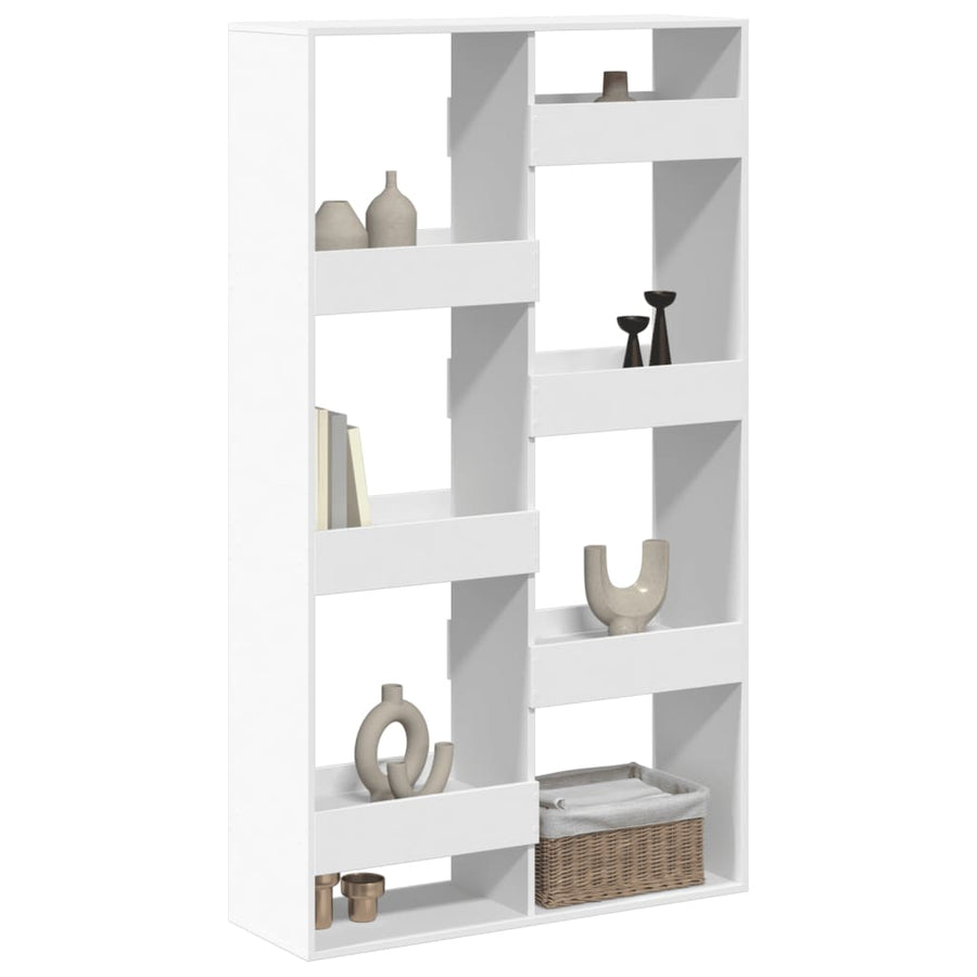 Kamerscherm 100x33x175 cm bewerkt hout wit