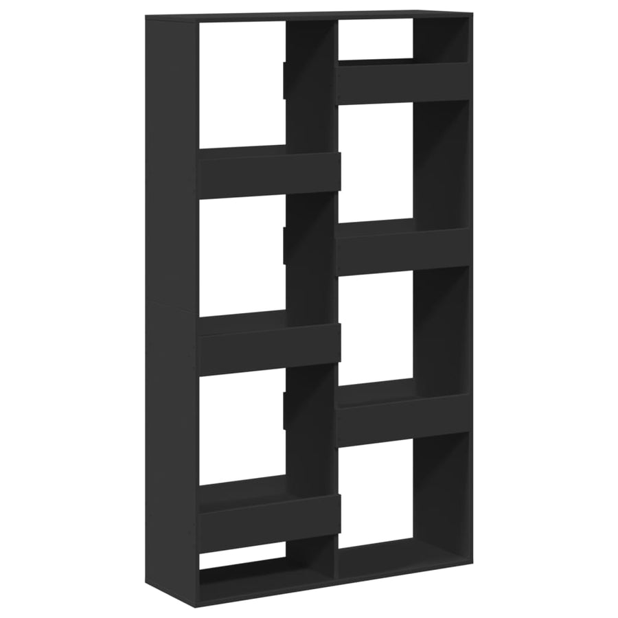 Kamerscherm 100x33x175 cm bewerkt hout zwart