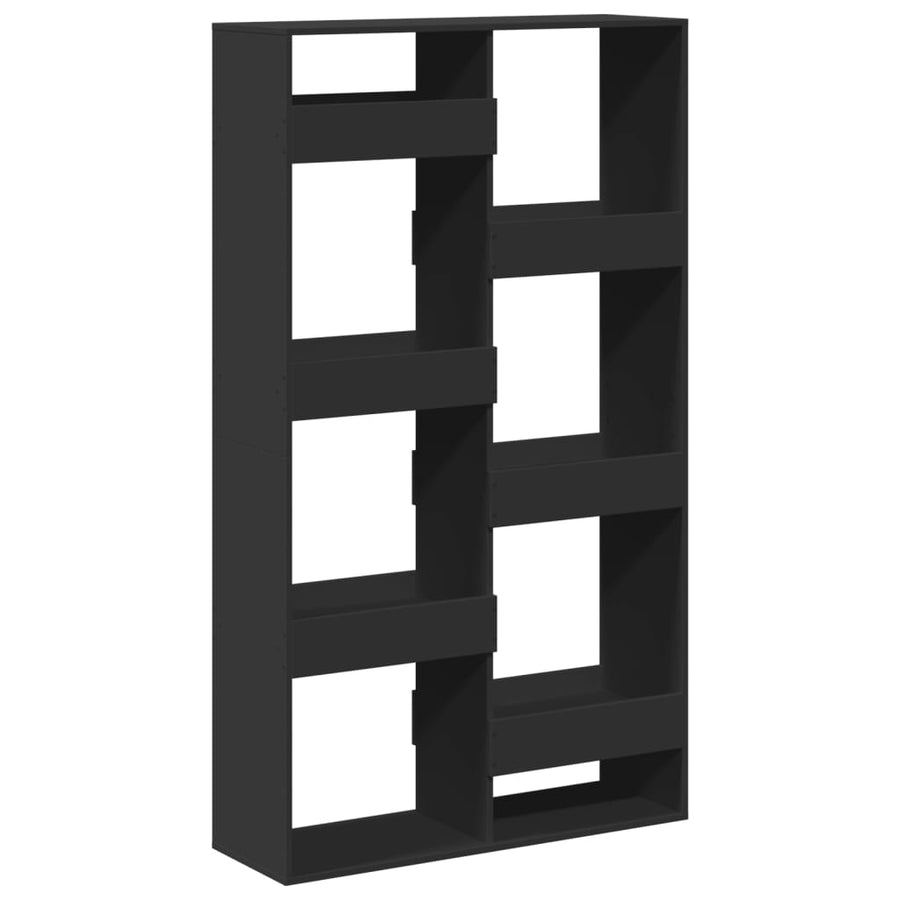 Kamerscherm 100x33x175 cm bewerkt hout zwart