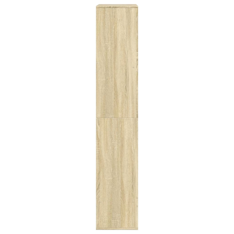 Kamerscherm 100x33x175 cm bewerkt hout sonoma eikenkleurig