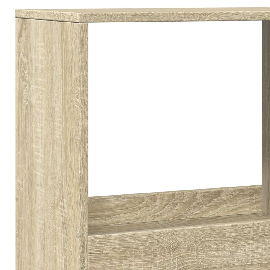 Kamerscherm 100x33x175 cm bewerkt hout sonoma eikenkleurig