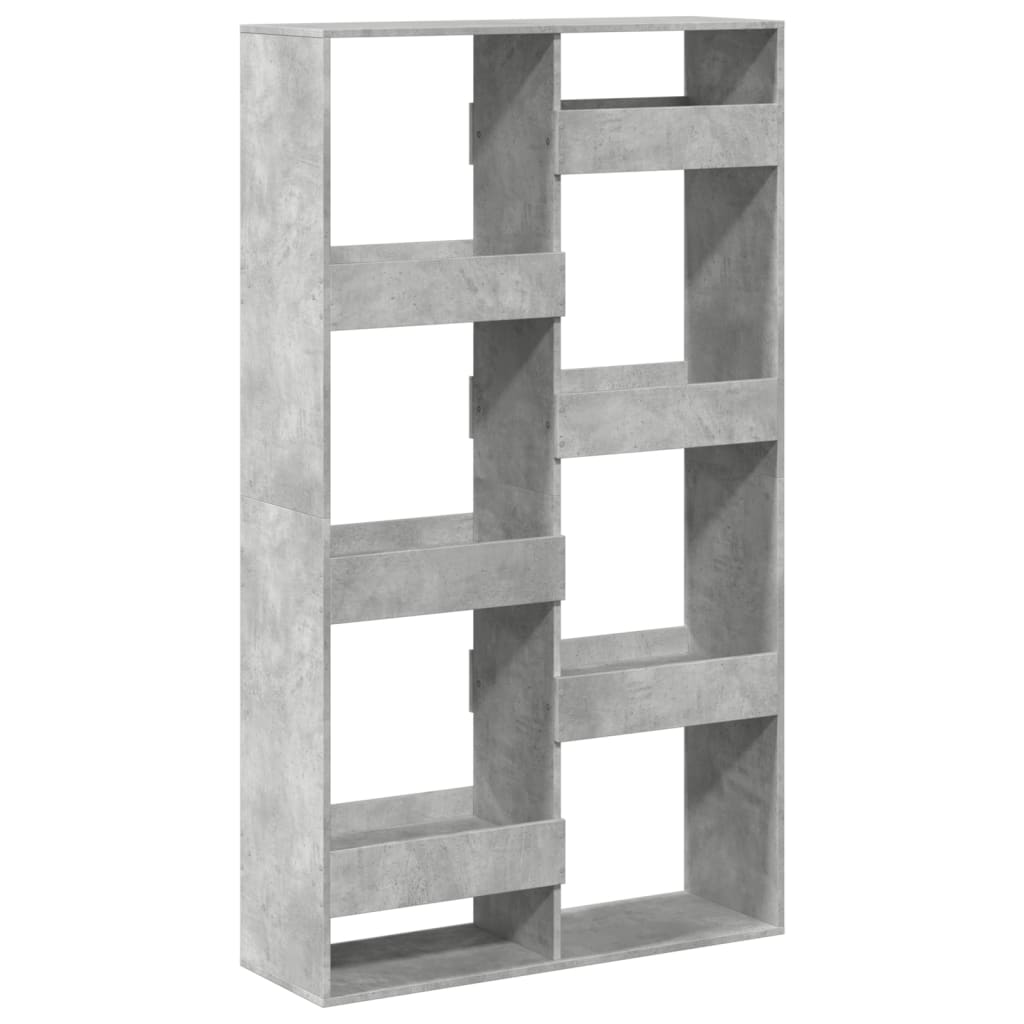 Kamerscherm 100x33x175 cm bewerkt hout betongrijs