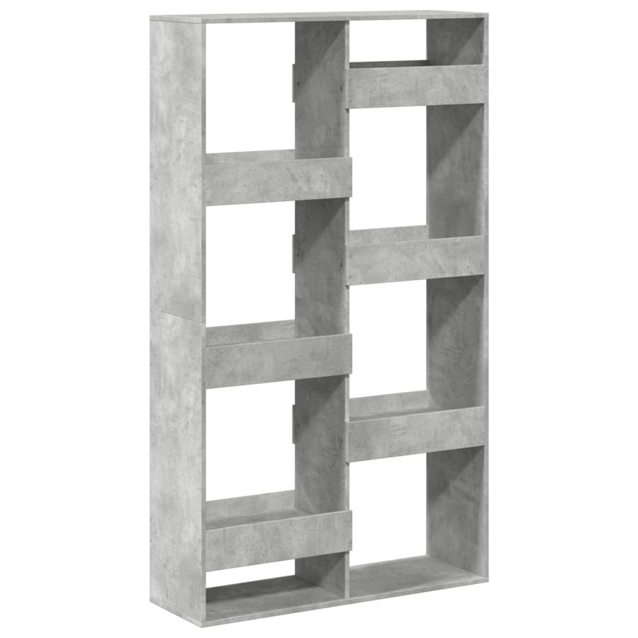 Kamerscherm 100x33x175 cm bewerkt hout betongrijs
