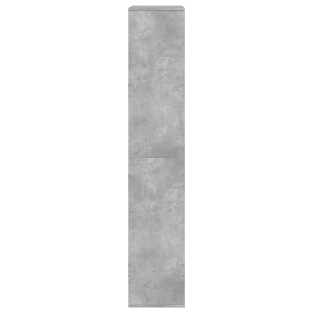 Kamerscherm 100x33x175 cm bewerkt hout betongrijs