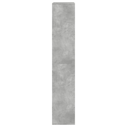 Kamerscherm 100x33x175 cm bewerkt hout betongrijs
