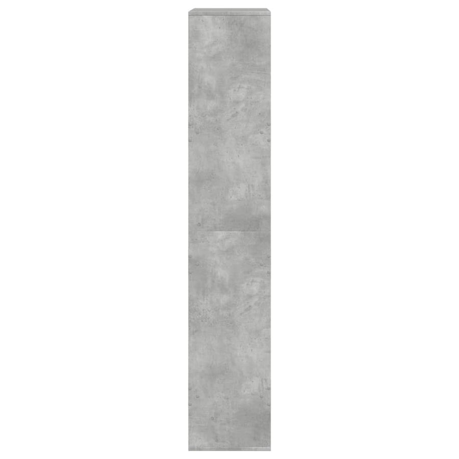 Kamerscherm 100x33x175 cm bewerkt hout betongrijs