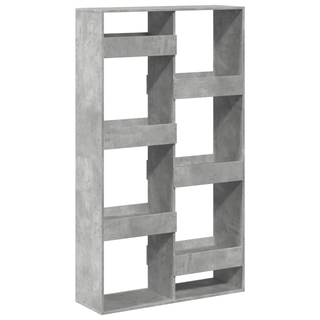 Kamerscherm 100x33x175 cm bewerkt hout betongrijs