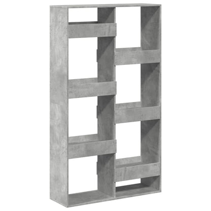 Kamerscherm 100x33x175 cm bewerkt hout betongrijs