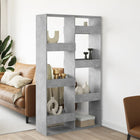 Room divider 100x33x175 cm carved wood concrete grey