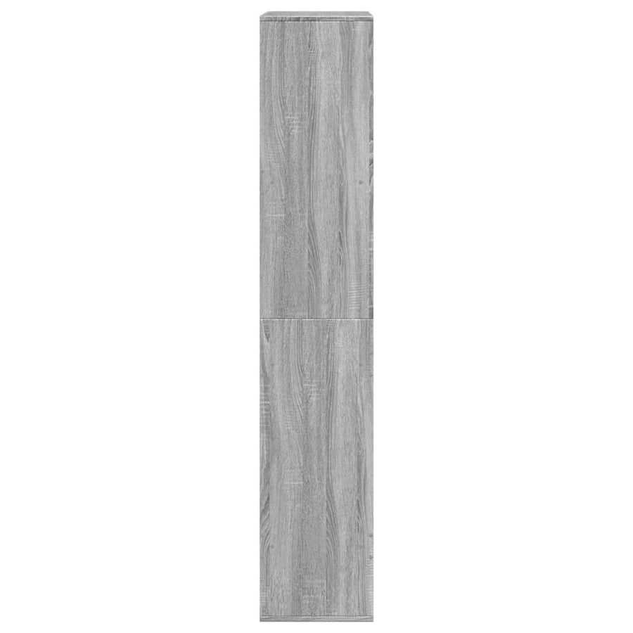 kamerscherm 100x33x175 cm bewerkt hout grijs sonoma eikenkleur