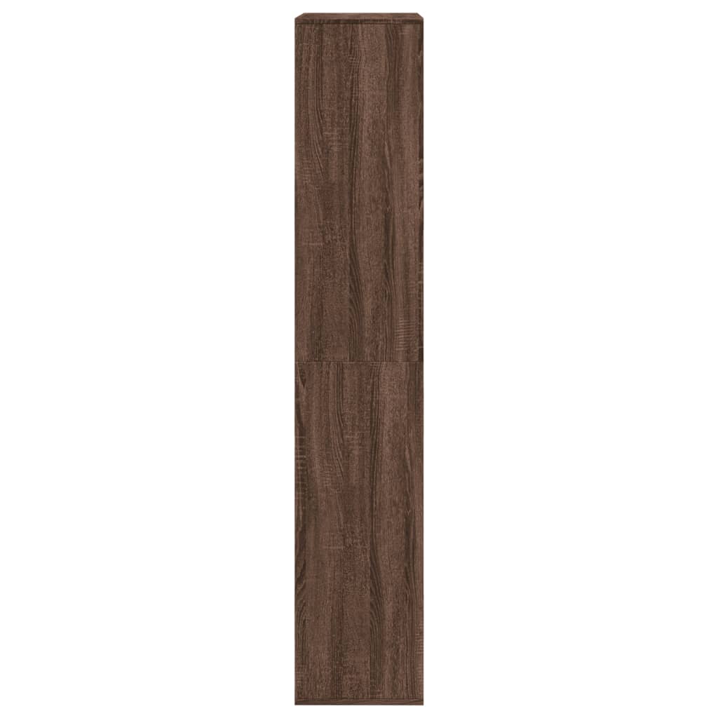 Kamerscherm 100x33x175 cm bewerkt hout bruin eikenkleurig