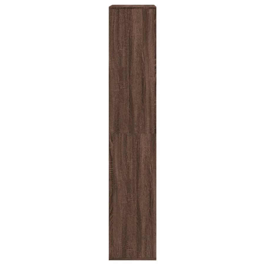 Kamerscherm 100x33x175 cm bewerkt hout bruin eikenkleurig