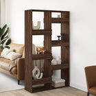 Room divider 100x33x175 cm carved wood brown oak-colored