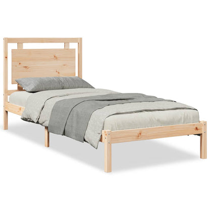 Bedframe extra lang zonder matras massief hout 100x210 cm