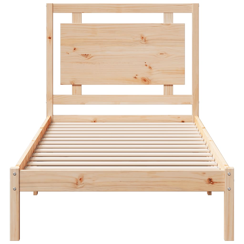 Bedframe extra lang zonder matras massief hout 100x210 cm