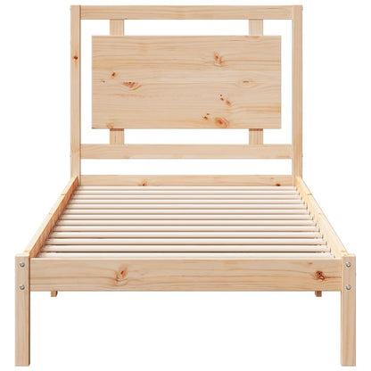 Bedframe extra lang zonder matras massief hout 100x210 cm