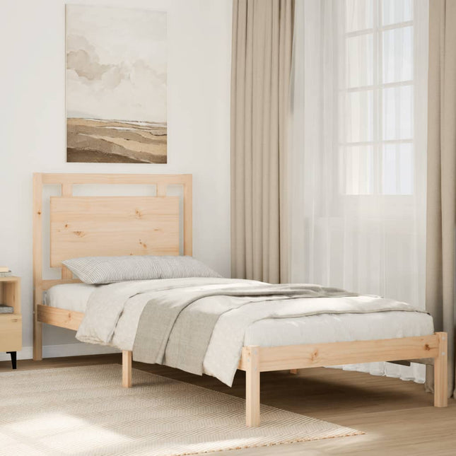 Bedframe extra lang zonder matras massief hout 100x210 cm