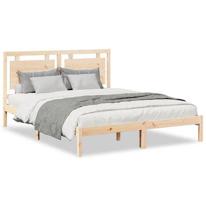 Bedframe extra lang zonder matras massief hout 140x210 cm