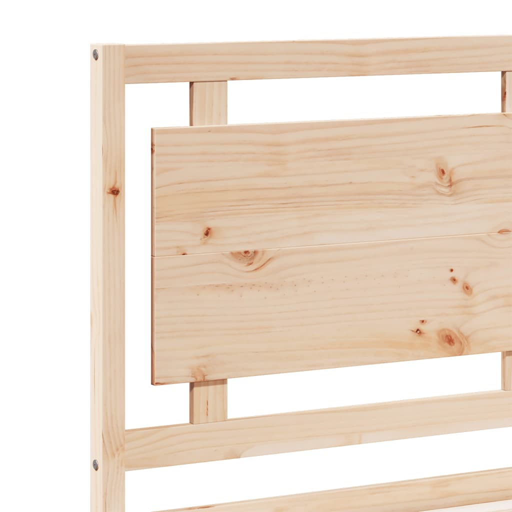 Bedframe extra lang zonder matras massief hout 140x210 cm
