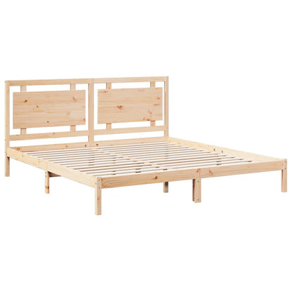 Bedframe extra lang zonder matras massief hout 200x210 cm