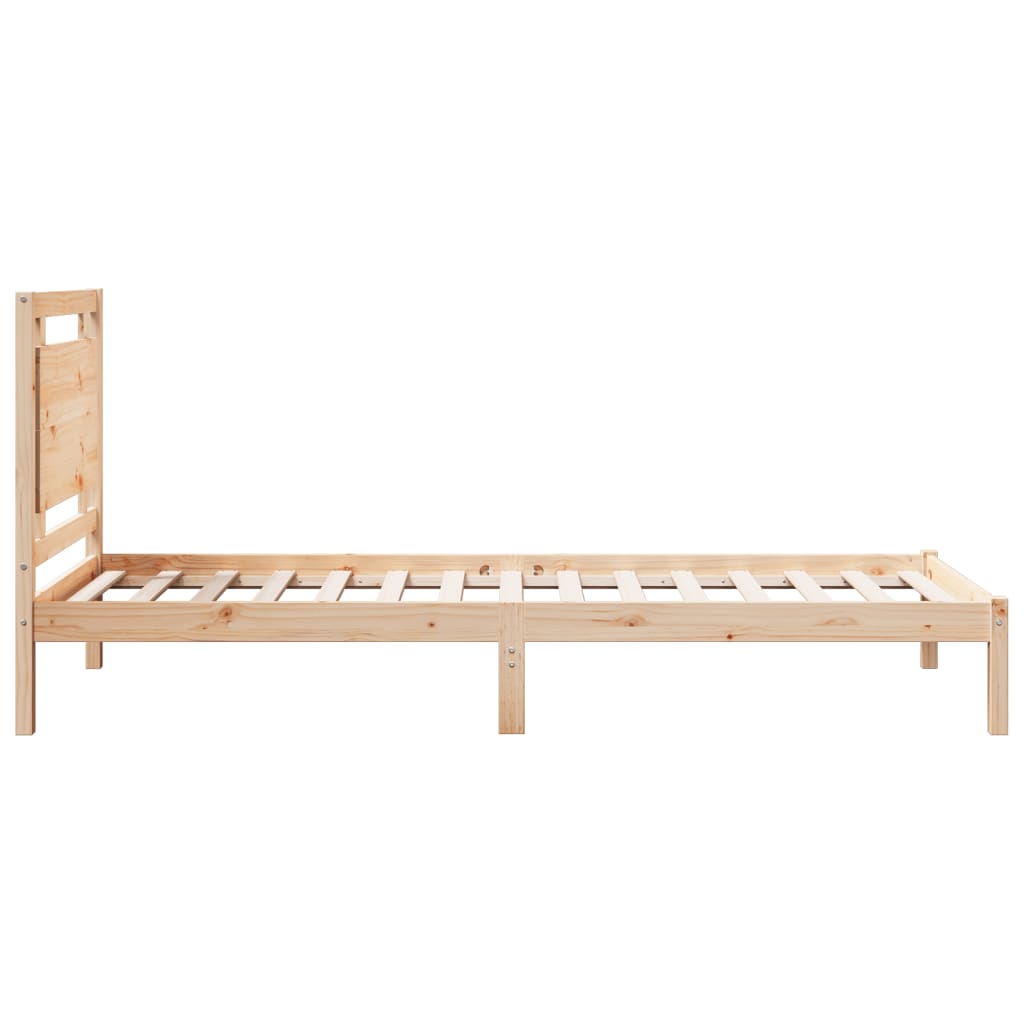 Bedframe extra lang zonder matras massief hout 100x220 cm