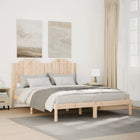 Extra-long bed frame without mattress solid wood 140x210 cm