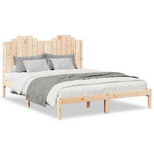 Bedframe Extra Lang Zonder Matras Massief Hout 160 x 210 cm Naturel
