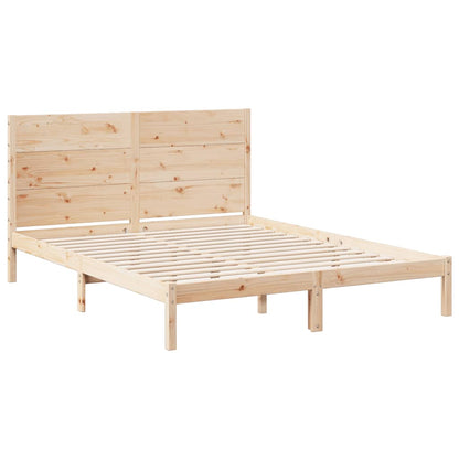Bedframe extra lang zonder matras massief hout 160x220 cm