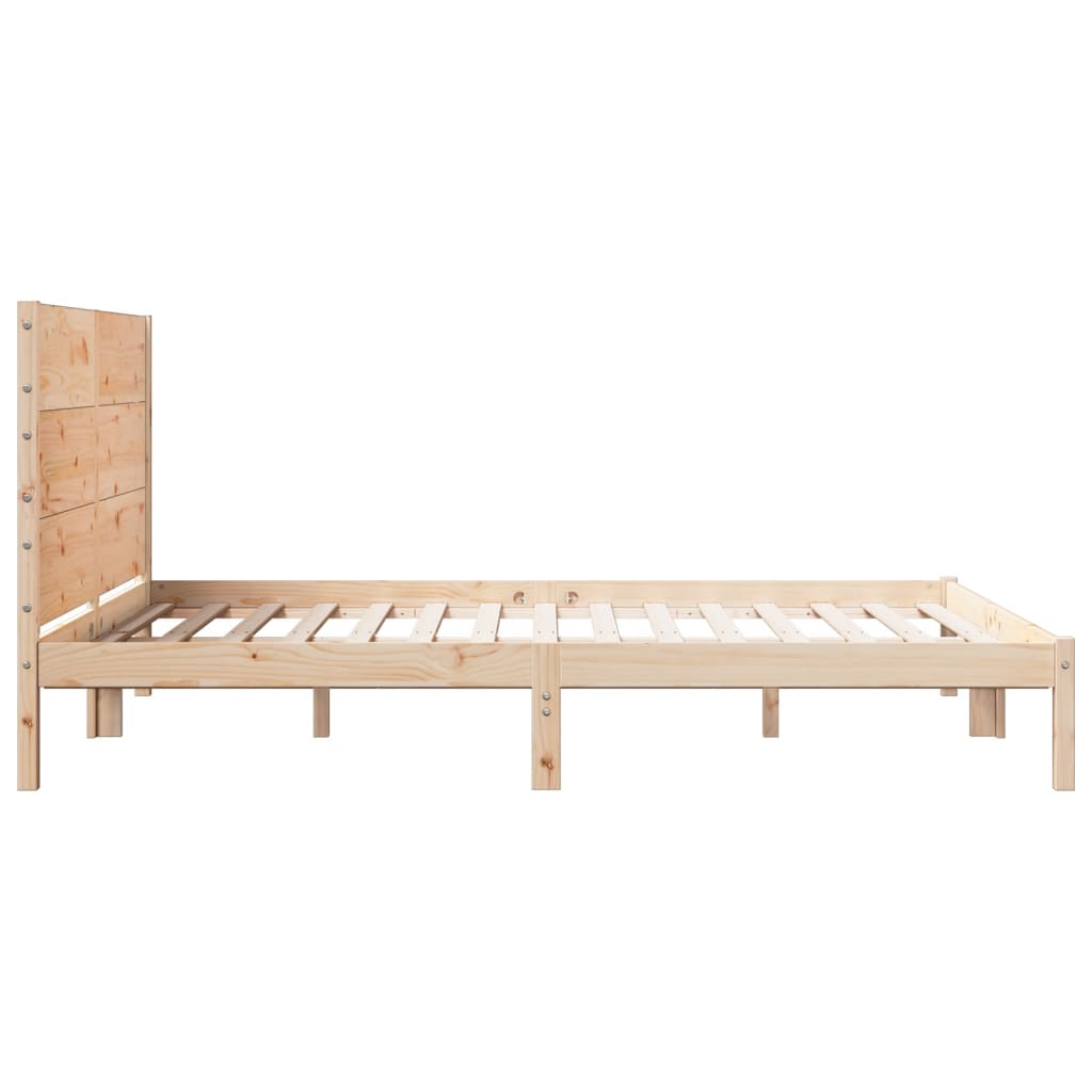 Bedframe extra lang zonder matras massief hout 160x220 cm