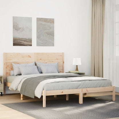 Bedframe extra lang zonder matras massief hout 160x220 cm