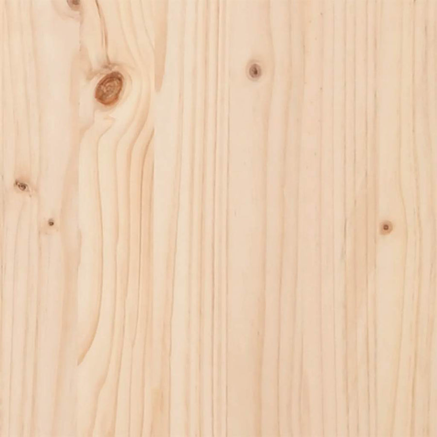 Bedframe Extra Lang Zonder Matras Massief Hout 200 x 220 cm Naturel