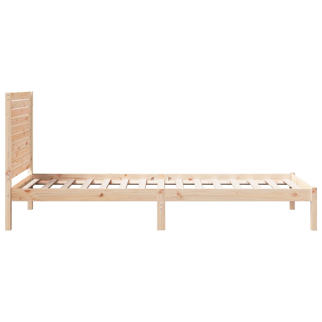 Bedframe extra lang zonder matras massief hout 100x210 cm