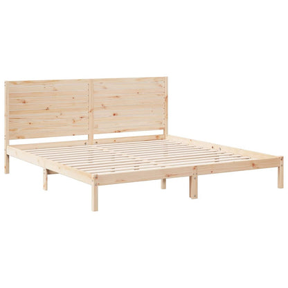 Bedframe extra lang zonder matras massief hout 200x210 cm