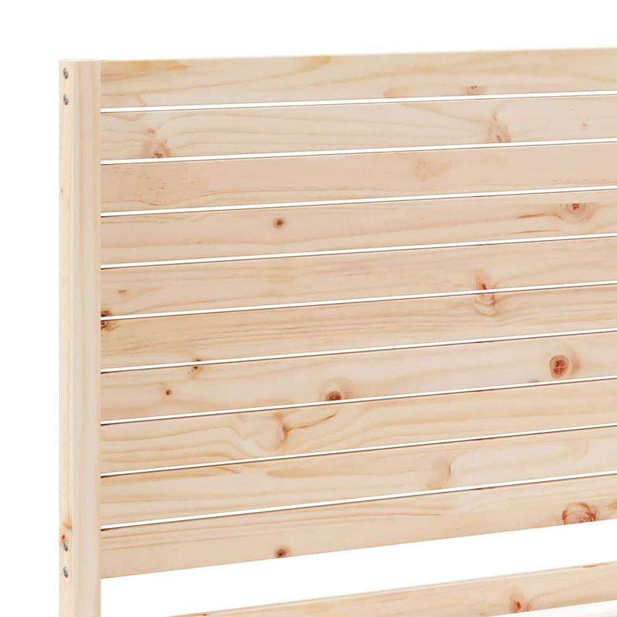 Bedframe extra lang zonder matras massief hout 90x220 cm