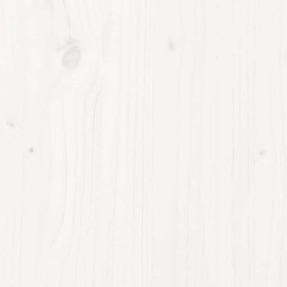 Bedframe extra lang zonder matras massief hout wit 140x220 cm