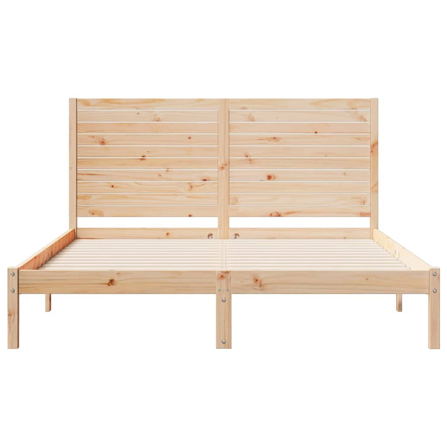 Bedframe extra lang zonder matras massief hout 160x220 cm