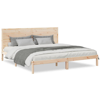 Bedframe extra lang zonder matras massief hout 200x220 cm
