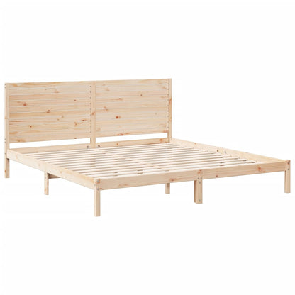 Bedframe extra lang zonder matras massief hout 200x220 cm