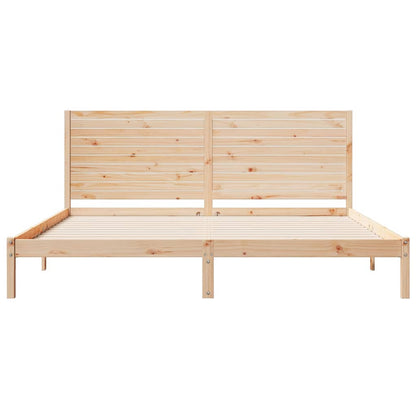 Bedframe extra lang zonder matras massief hout 200x220 cm