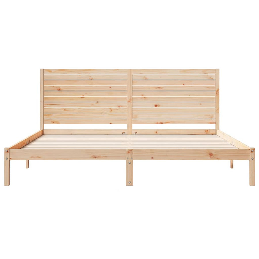 Bedframe extra lang zonder matras massief hout 200x220 cm