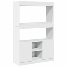 Hoge kast 92x33x140 cm bewerkt hout wit