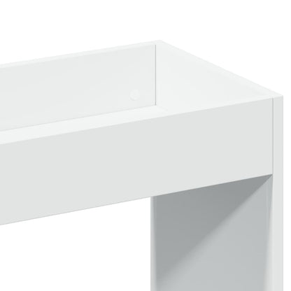 Hoge kast 92x33x140 cm bewerkt hout wit
