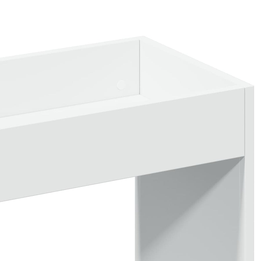 Hoge kast 92x33x140 cm bewerkt hout wit