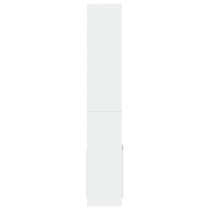 Hoge kast 92x33x180 cm bewerkt hout wit