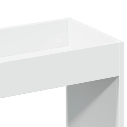 Hoge kast 92x33x180 cm bewerkt hout wit