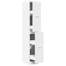Apothekerskast 30x41x174,5 cm bewerkt hout wit