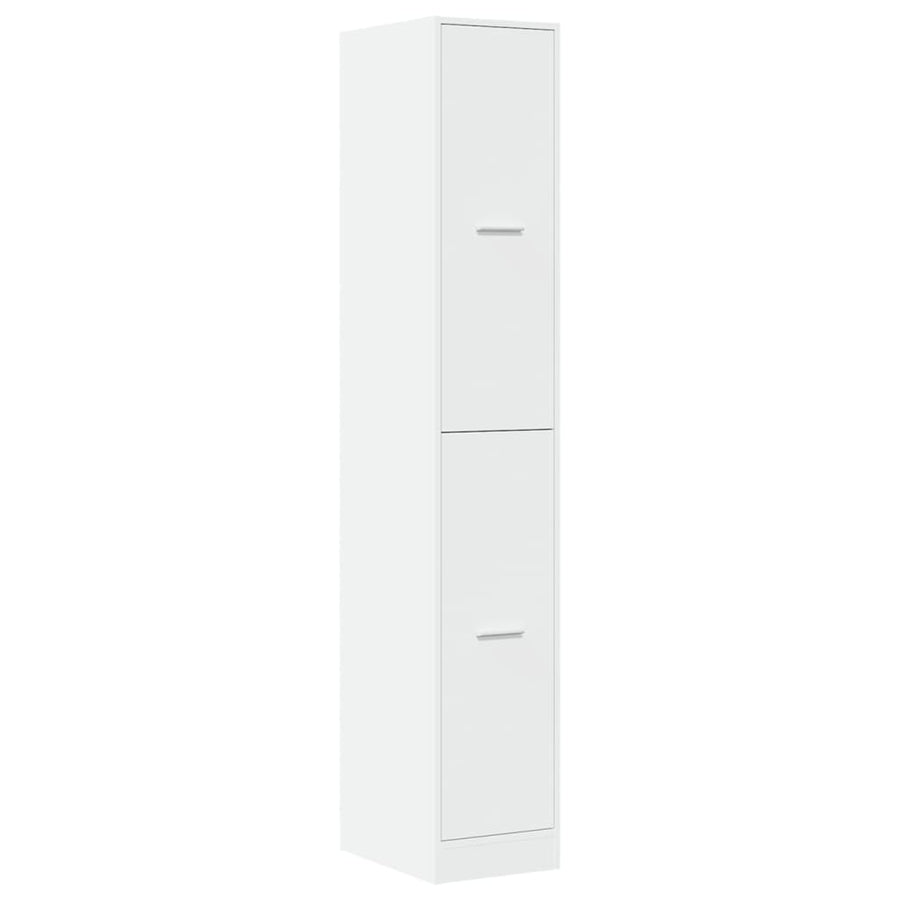 Apothekerskast 30x41x174,5 cm bewerkt hout wit