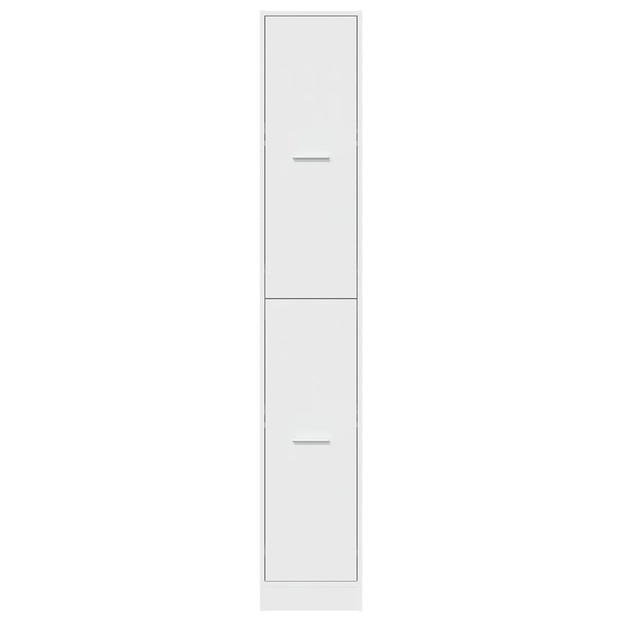 Apothekerskast 30x41x174,5 cm bewerkt hout wit