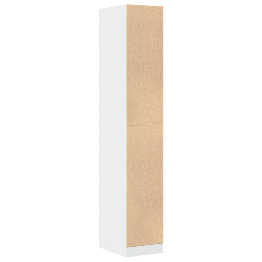 Apothekerskast 30x41x174,5 cm bewerkt hout wit